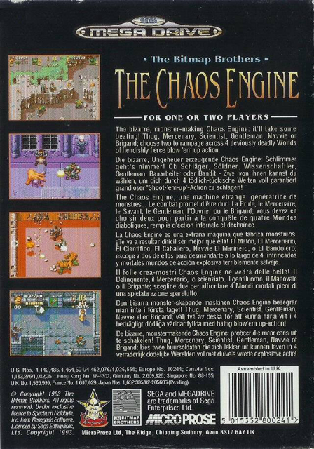 The Chaos Engine - Sega Mega Drive (MicroProse Software, Inc. - 2) video game collectible [Barcode 5015352800241] - Main Image 2