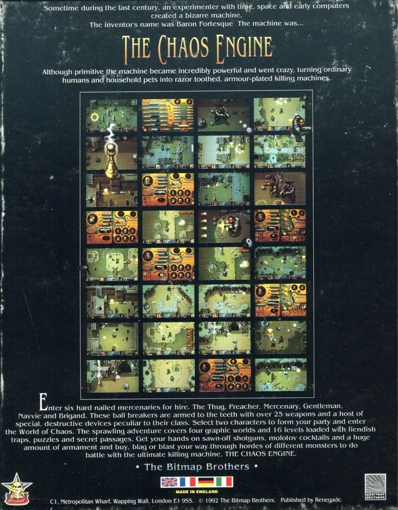 The Chaos Engine - Commodore Amiga (Renegade) video game collectible - Main Image 2