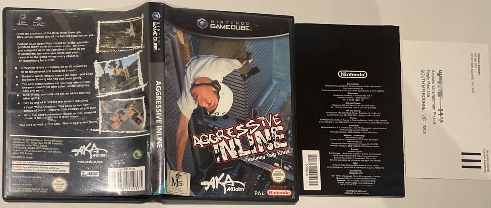 Aggressive Inline - Nintendo GameCube (Acclaim Entertainment - 2) video game collectible [Barcode 3455196529311] - Main Image 4