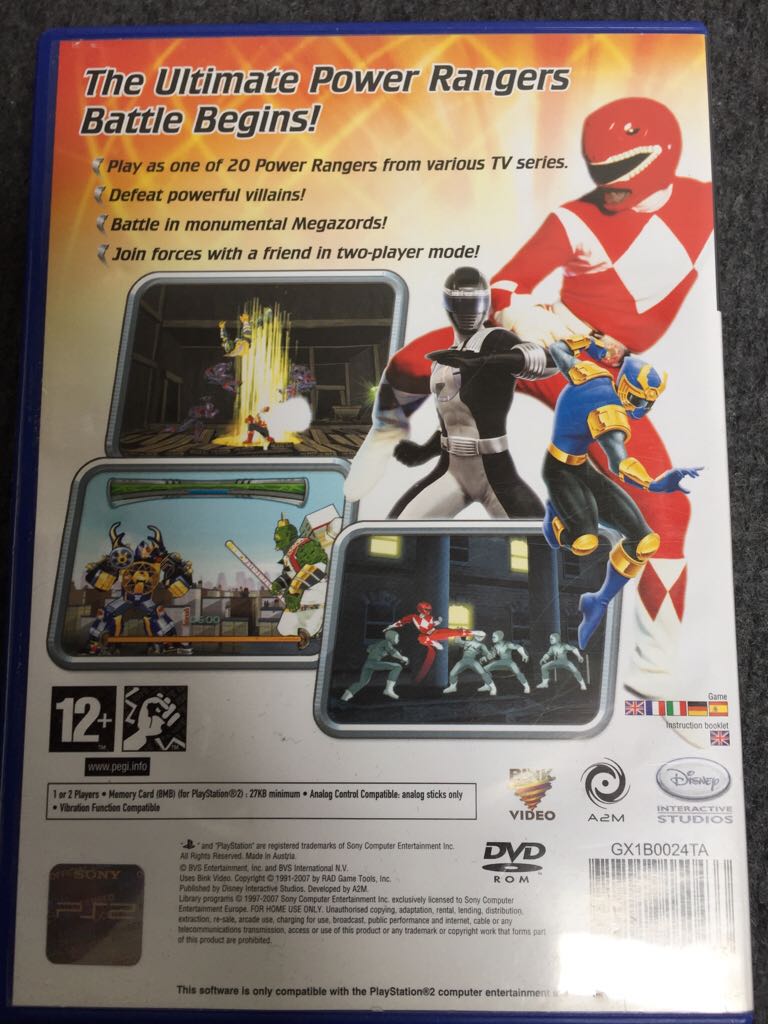 Power Rangers Super Legends - Sony PlayStation 2 (PS2) video game collectible [Barcode 8717418150433] - Main Image 2