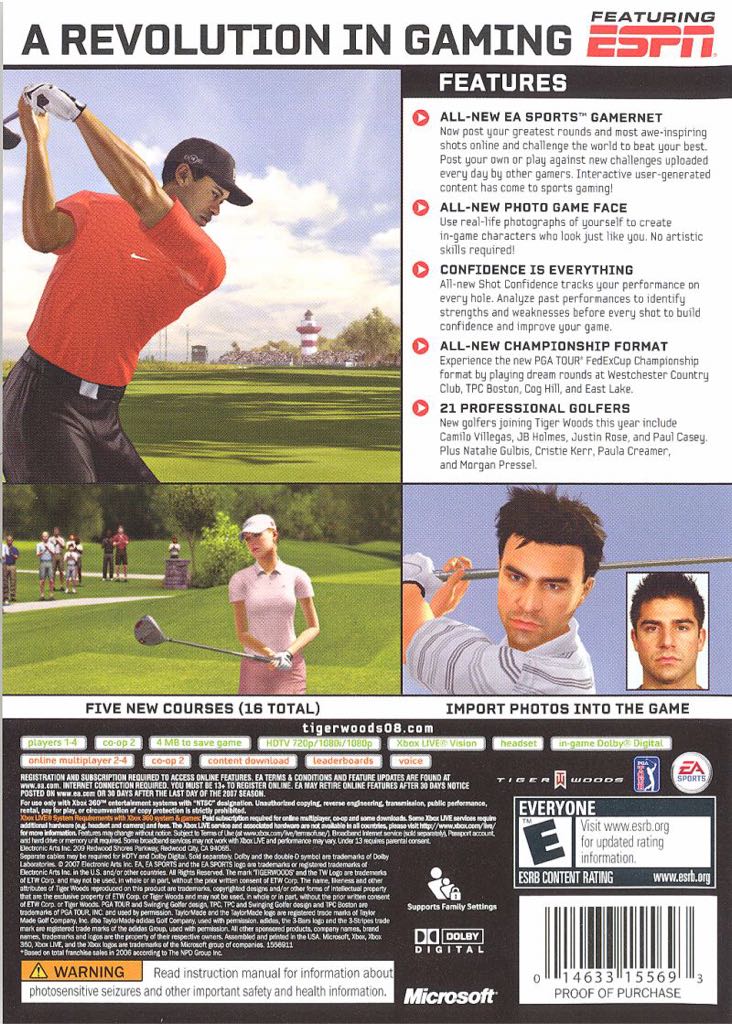 Tiger Woods Pga Tour 11 - Microsoft Xbox 360 (Ea Sports - 4) video game collectible [Barcode 014633363968] - Main Image 2