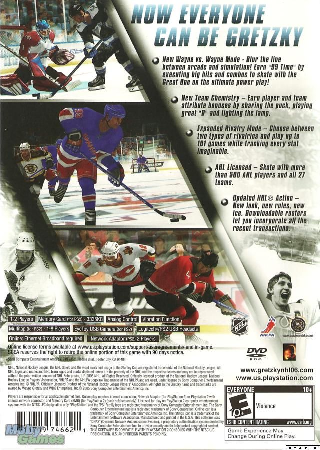 Gretzky NHL 06 - Sony PlayStation 2 (PS2) (Sony Computer Entertainment - 8) video game collectible [Barcode 711719746621] - Main Image 2