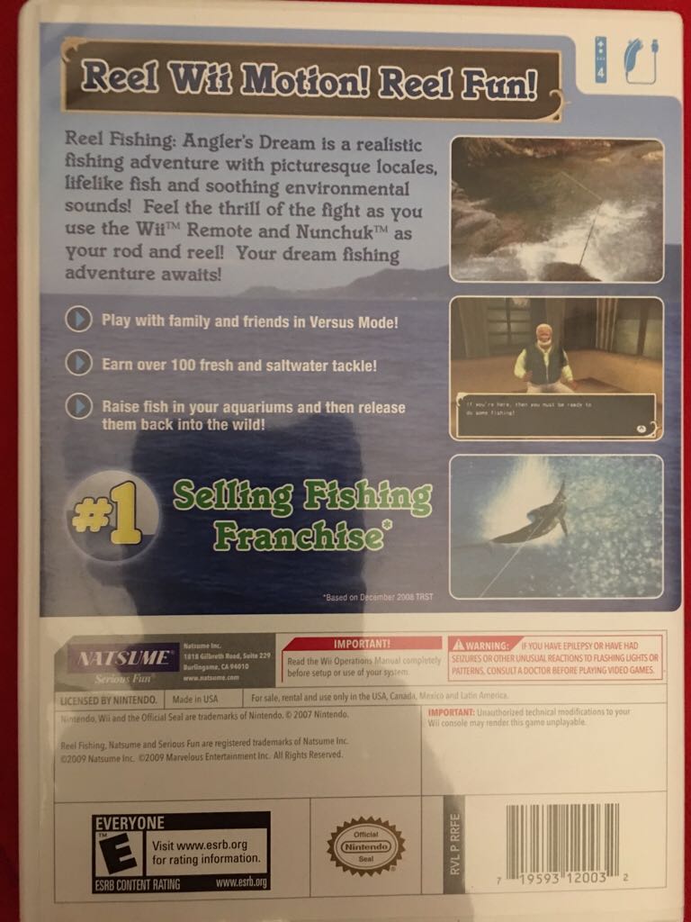 Reel Fishing Challenge - Nintendo Wii (Natsume - 1-4) video game collectible [Barcode 719593120032] - Main Image 2