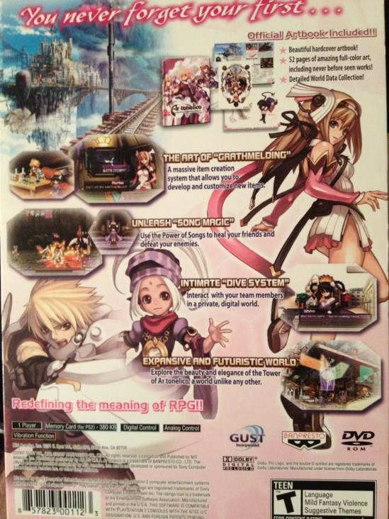Ar Tonelico: Melody Of Elemia - Sony PlayStation 2 (PS2) video game collectible [Barcode 251223007783] - Main Image 2