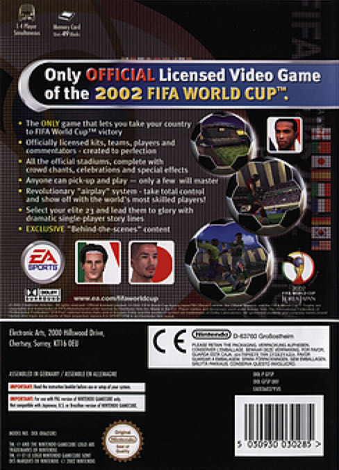 2002 FIFA World Cup - Nintendo GameCube (Ea Sports - 1-4) video game collectible [Barcode 5030941030281] - Main Image 2