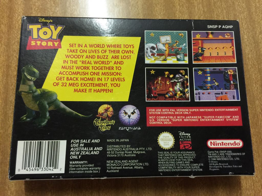 Toy Story - Nintendo Super Nintendo Entertainment System (SNES) video game collectible - Main Image 2