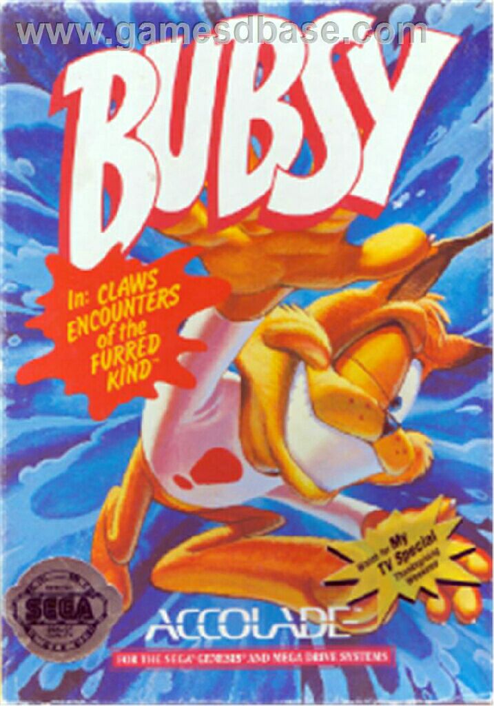 Bubsy - Sega Genesis (Mega Drive) video game collectible - Main Image 1