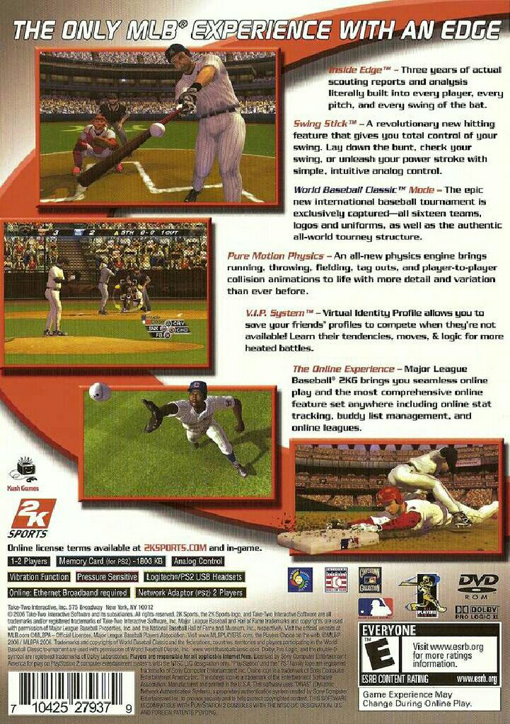 Major League Baseball 2k6 - Sony PlayStation 2 (PS2) video game collectible - Main Image 2
