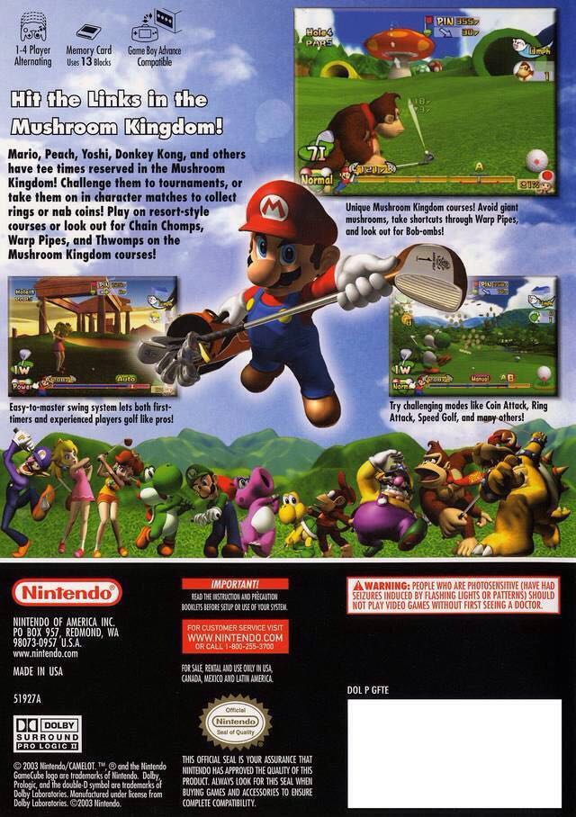 Mario Golf: Toadstool Tour - Nintendo GameCube (Nintendo - 2) video game collectible [Barcode 045496392451] - Main Image 2