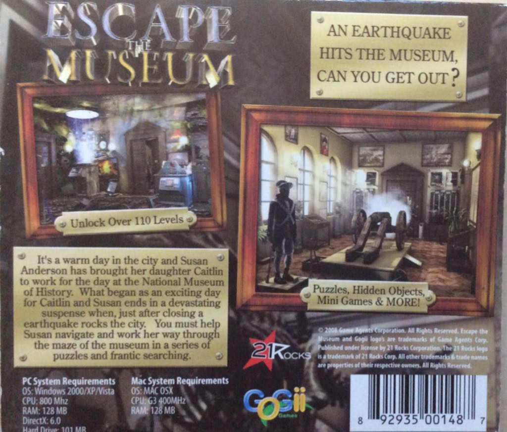 Escape The Museum - PC (Gogii) video game collectible - Main Image 2