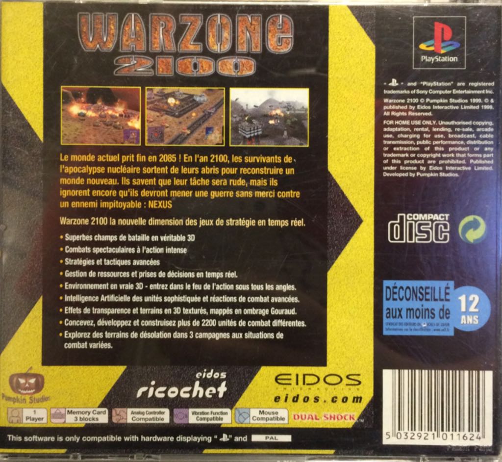 Warzone 2100 - Sony PlayStation video game collectible [Barcode 5032921011624] - Main Image 2