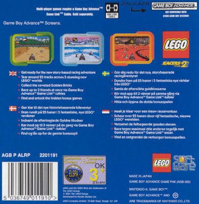 (2001) LEGO Racers 2 - Sony PlayStation 2 (PS2) (LEGO Systems Inc.) video game collectible [Barcode 663338012901] - Main Image 2