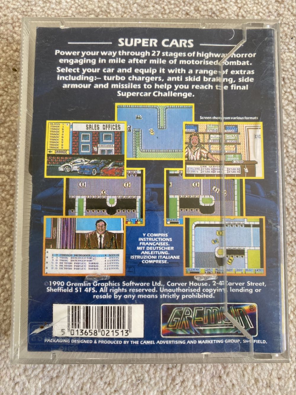 Super Cars - Commodore 64 (Gremlin Graphics) video game collectible - Main Image 2