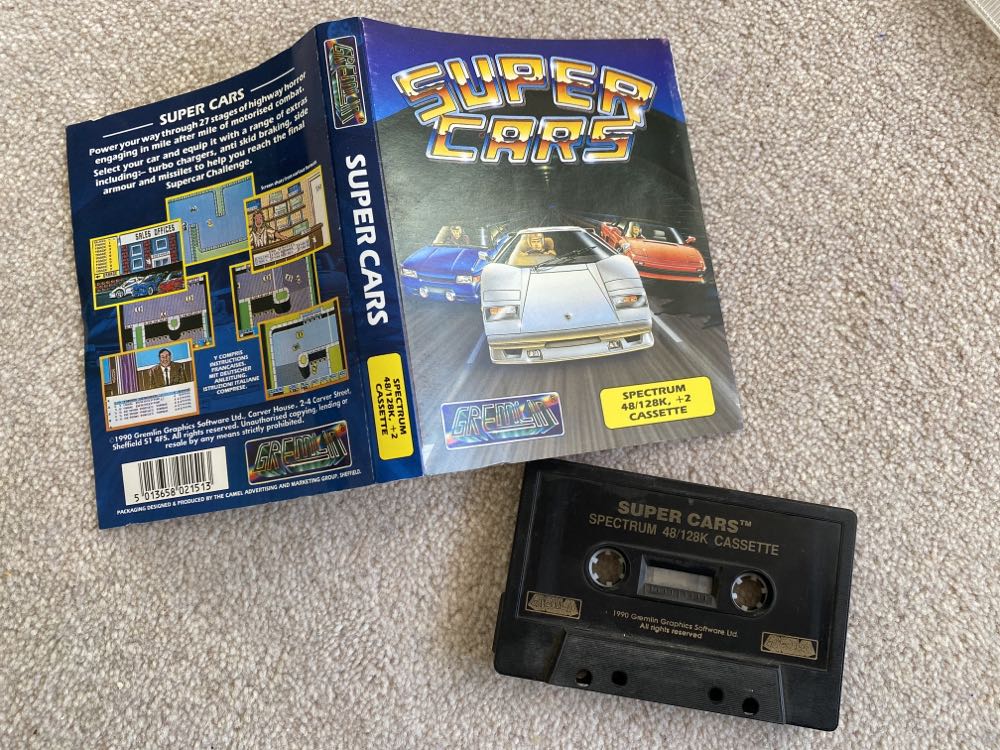 Super Cars - Commodore 64 (Gremlin Graphics) video game collectible - Main Image 3