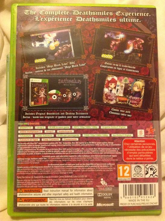 Deathsmiles - Microsoft Xbox 360 (Rising Star Games - 2) video game collectible [Barcode 5060102952626] - Main Image 2