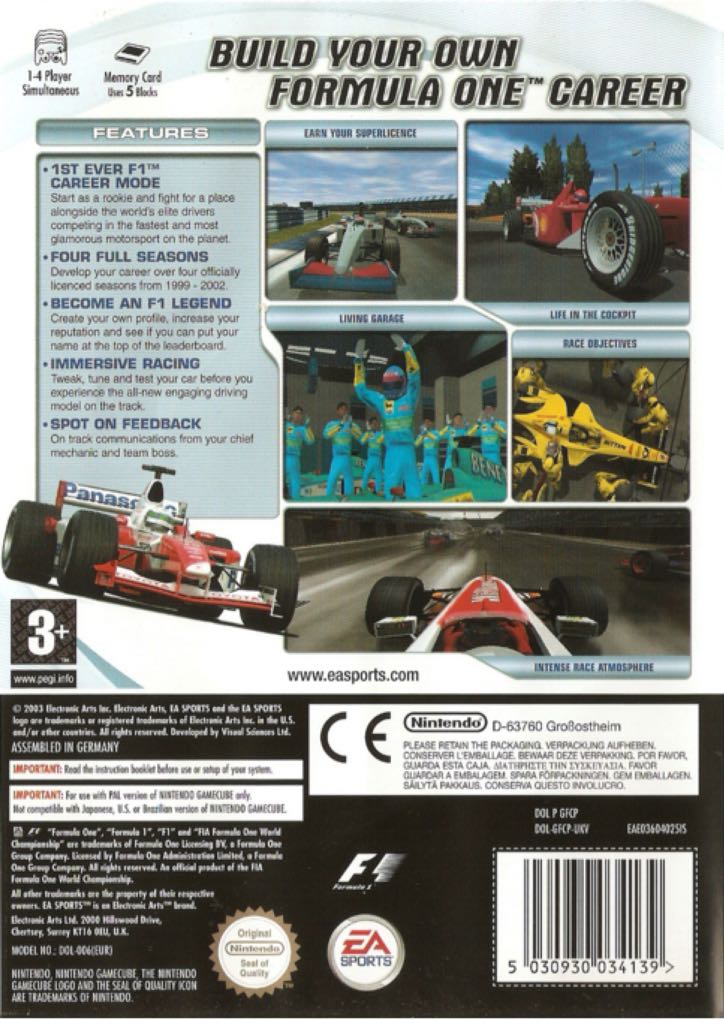 F1 Career Challenge - Nintendo GameCube (1) video game collectible [Barcode 5030930034139] - Main Image 2