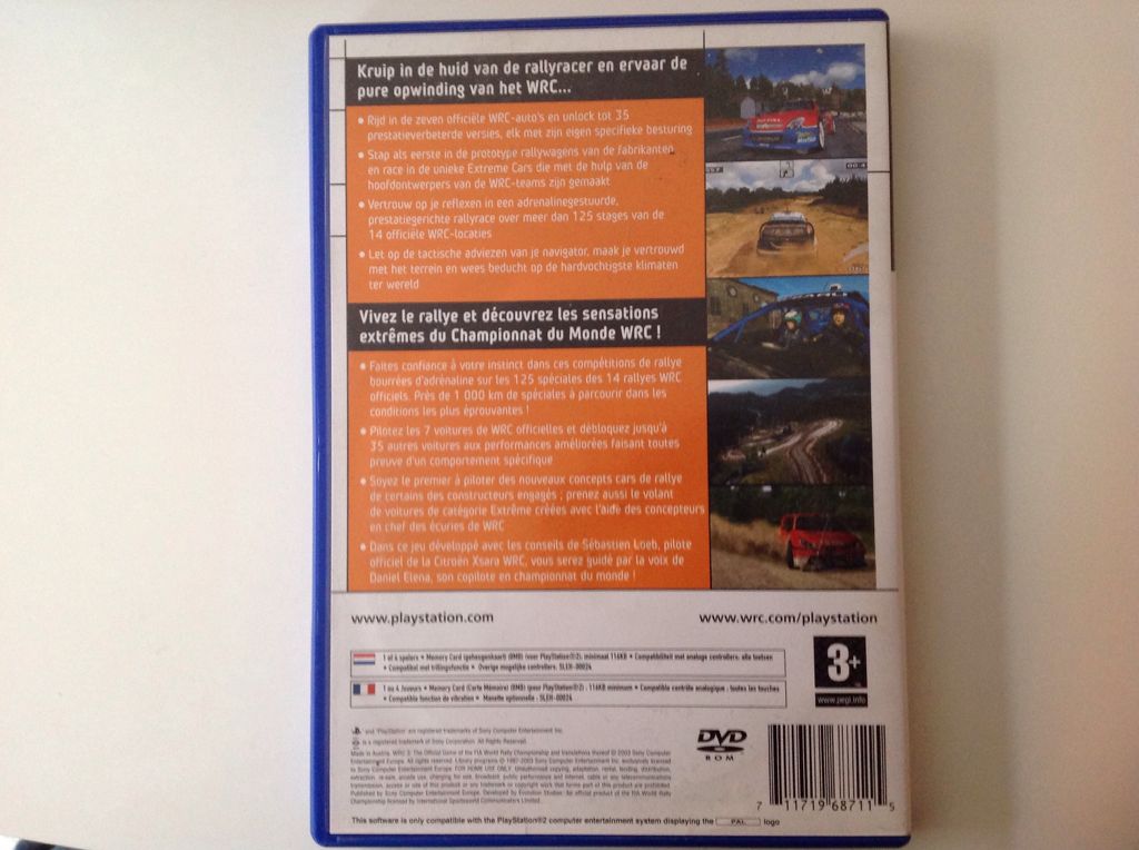WRC 3 - Sony PlayStation 2 (PS2) (Sony Computer Entertainement Europe - 1) video game collectible [Barcode 711719687115] - Main Image 2