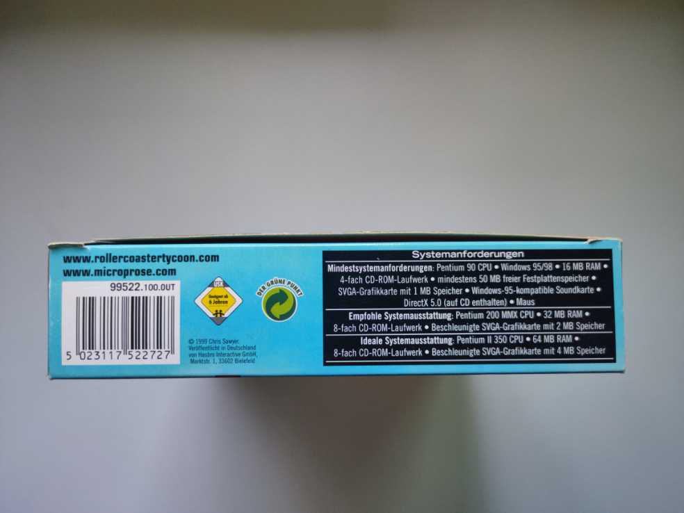 RollerCoaster Tycoon - PC video game collectible [Barcode 5023117522727] - Main Image 4