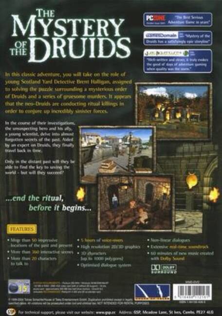 The Mystery Of The Druids - Valve Steam (CDV) video game collectible [Barcode 4015756106575] - Main Image 2