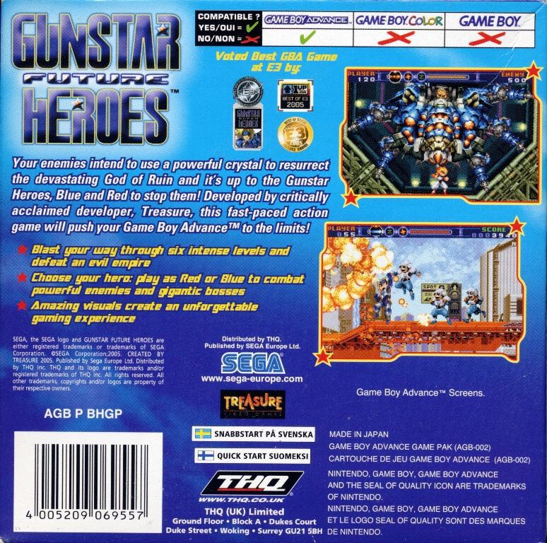 Gunstar Heroes - Nintendo Game Boy Advance (GBA) video game collectible [Barcode 4005209069533] - Main Image 2