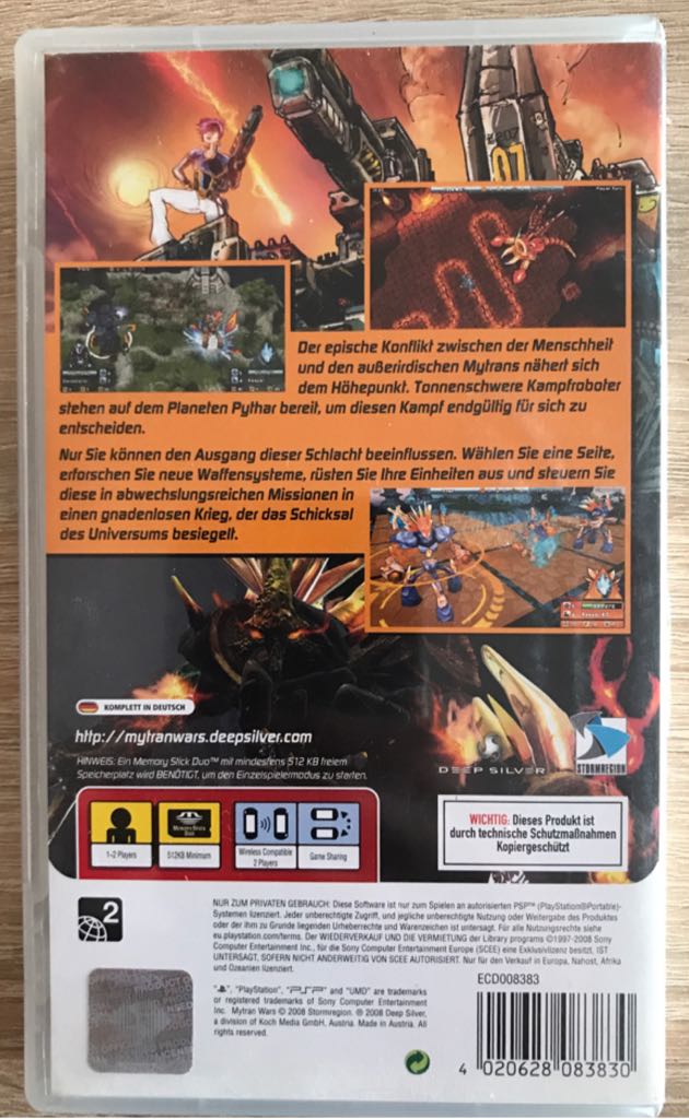 Mytran Wars - Sony PlayStation Portable (PSP) video game collectible [Barcode 4020628083830] - Main Image 2