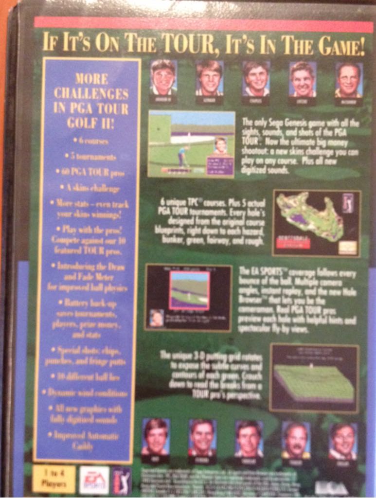 PGA Tour Golf II - Sega Megadrive (Ea Sports) video game collectible [Barcode 5015839213991] - Main Image 2