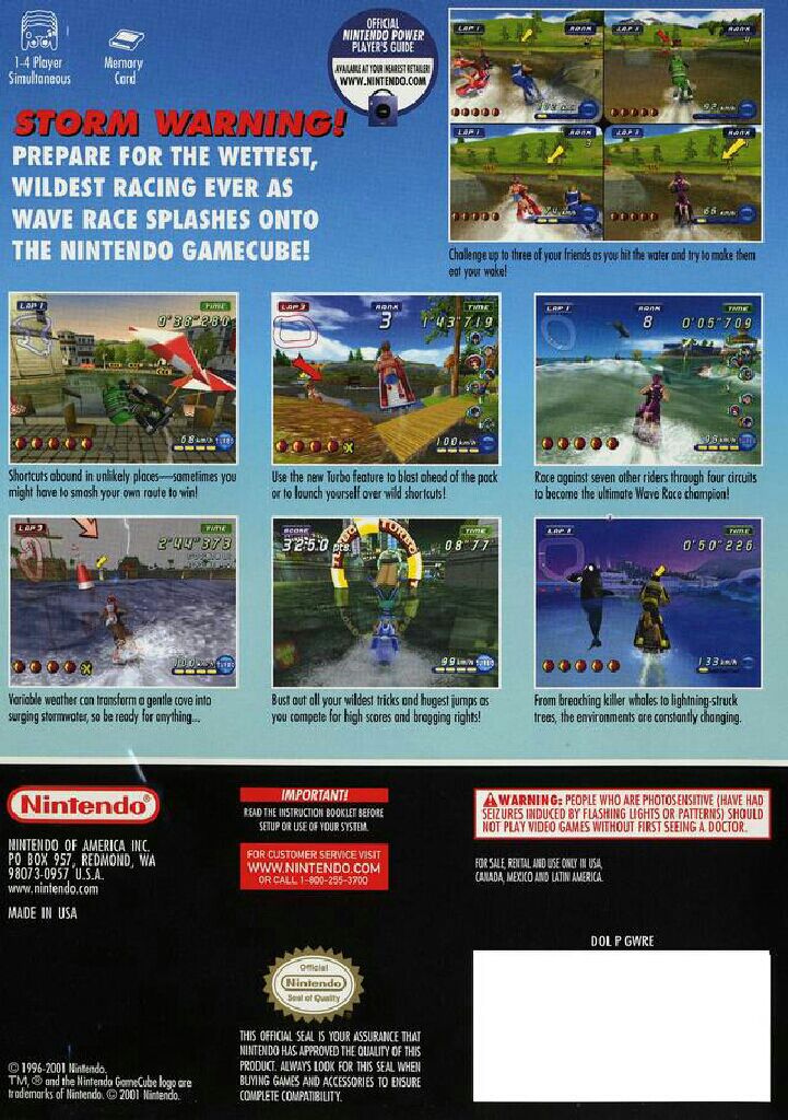 Wave Race Blue Storm - Nintendo GameCube (Nintendo - 4) video game collectible [Barcode 045496390051] - Main Image 2