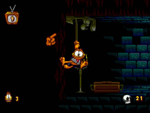 Garfield: Caught In The Act - Sega Genesis (Mega Drive) (Sega - 1) video game collectible [Barcode 0010086015560] - Main Image 2