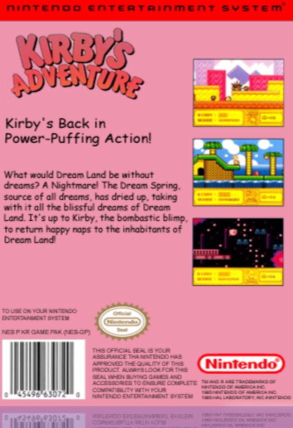 Kirbys Adventure - Nintendo 3DS video game collectible - Main Image 2