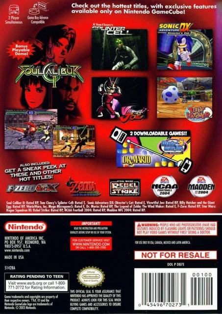 Nintendo GameCube Preview Disc #1 - Nintendo GameCube (Nintendo - 2) video game collectible [Barcode 045496702731] - Main Image 2