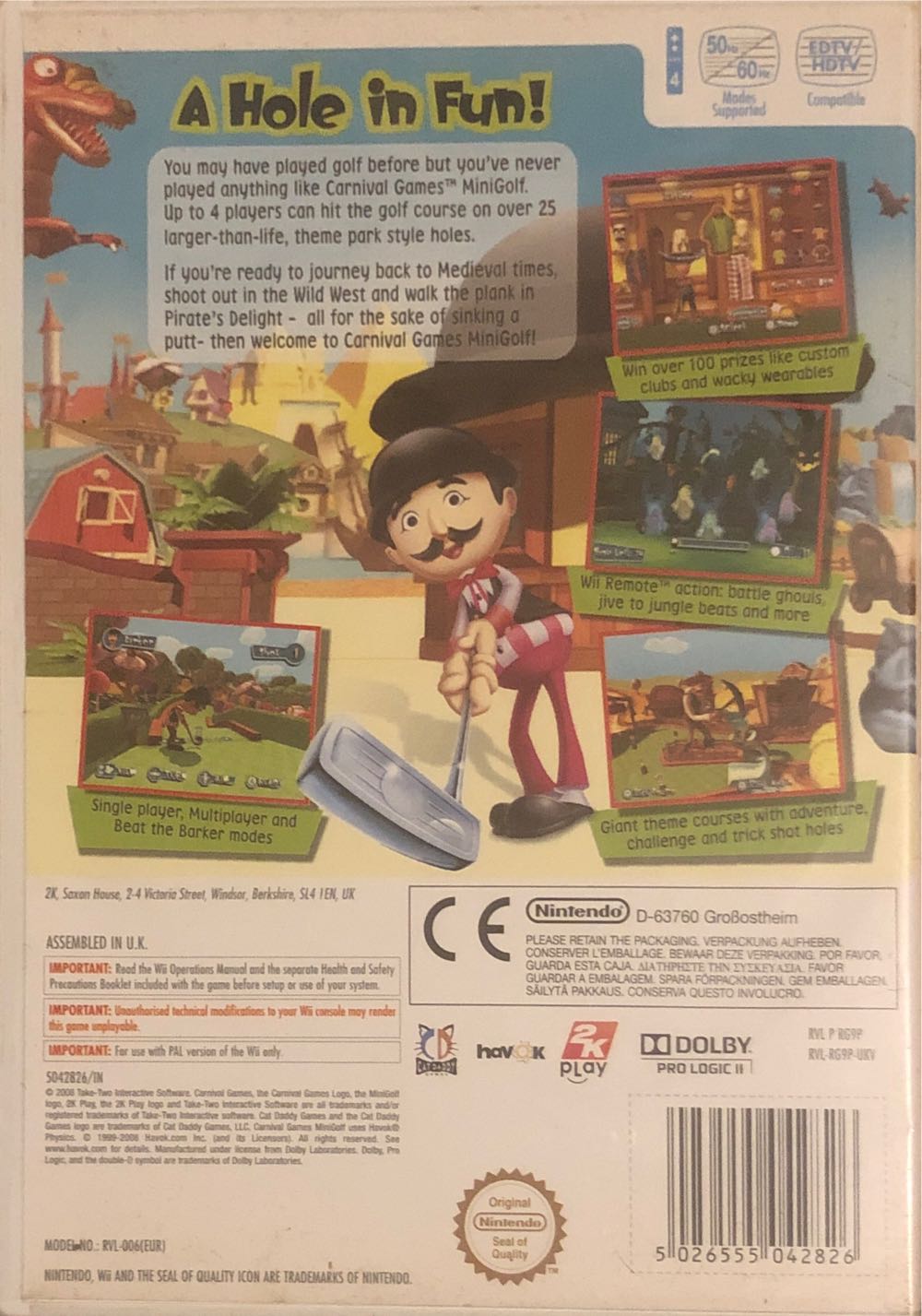 Carnival Funfair Games: Mini Golf - Nintendo Wii (4) video game collectible [Barcode 5026555042826] - Main Image 2