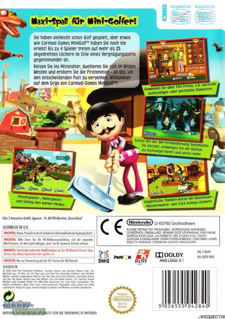 Carnival Games: Mini Golf - Nintendo Wii (Nintendo - 1) video game collectible [Barcode 5026555042888] - Main Image 2
