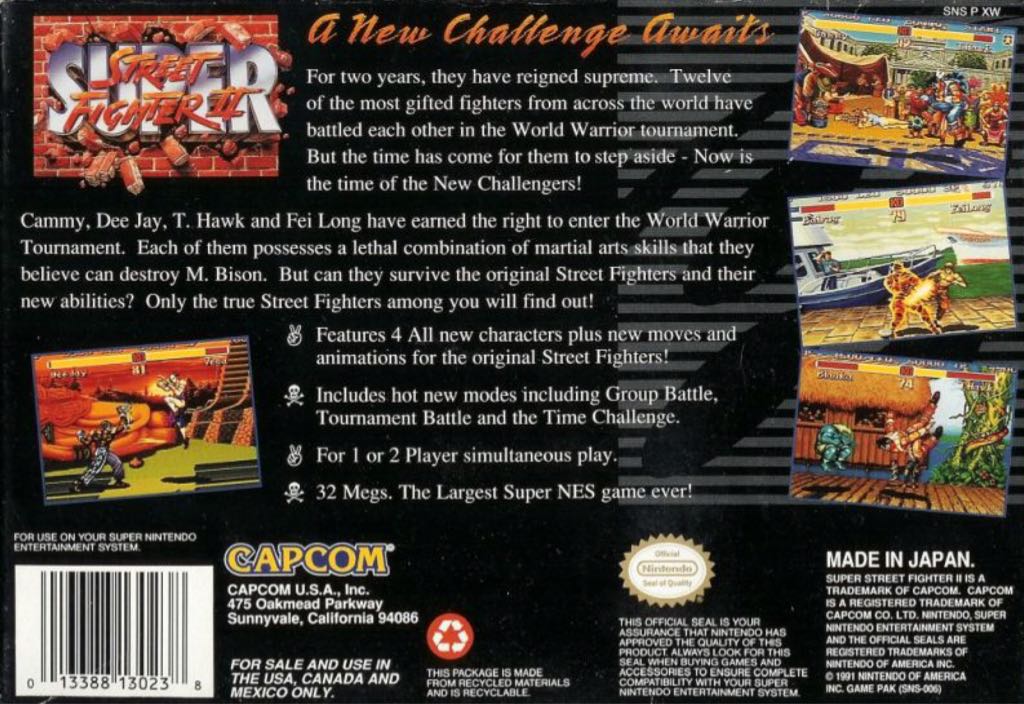 Super Street Fighter 2 - Sega Genesis (Mega Drive) video game collectible - Main Image 2