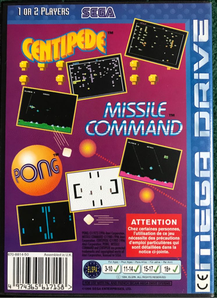 Arcade Classics - Sega Mega Drive (Sega - 1-2) video game collectible [Barcode 4974365617158] - Main Image 2