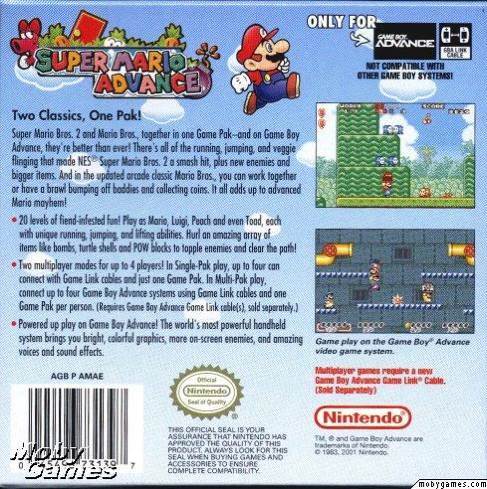 Super Mario Advance - Nintendo Game Boy Advance (GBA) (Nintendo - 1) video game collectible [Barcode 4902370505207] - Main Image 2