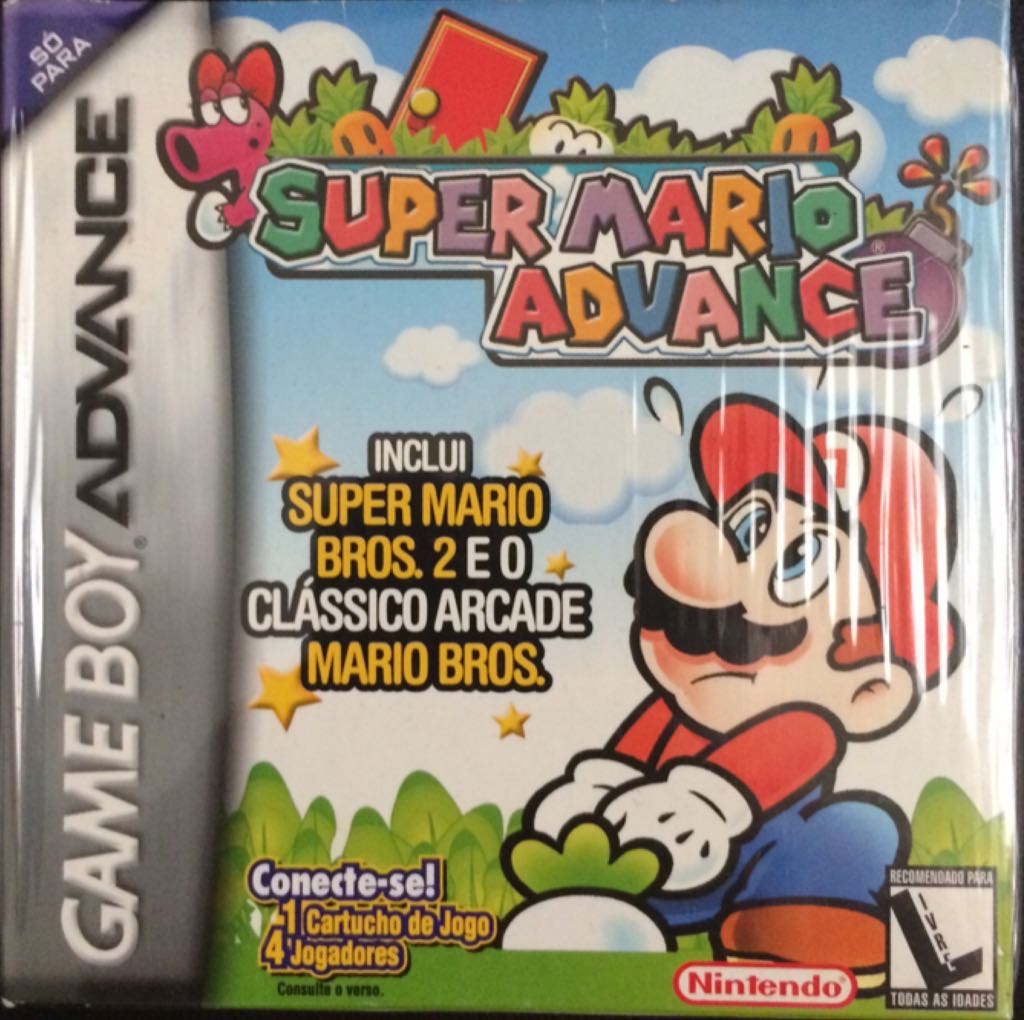 Super Mario Advance - Nintendo Game Boy Advance (GBA) video game collectible [Barcode 7896273606949] - Main Image 1