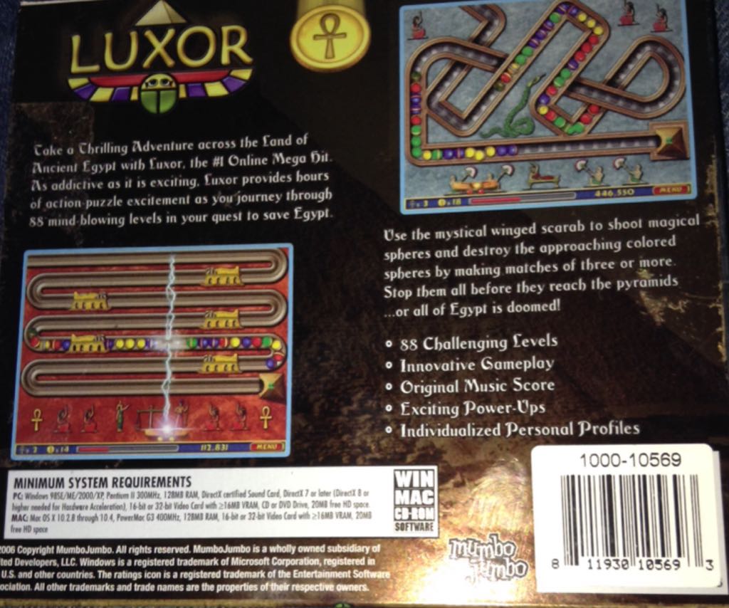 Luxor - PC video game collectible [Barcode 811930105693] - Main Image 2