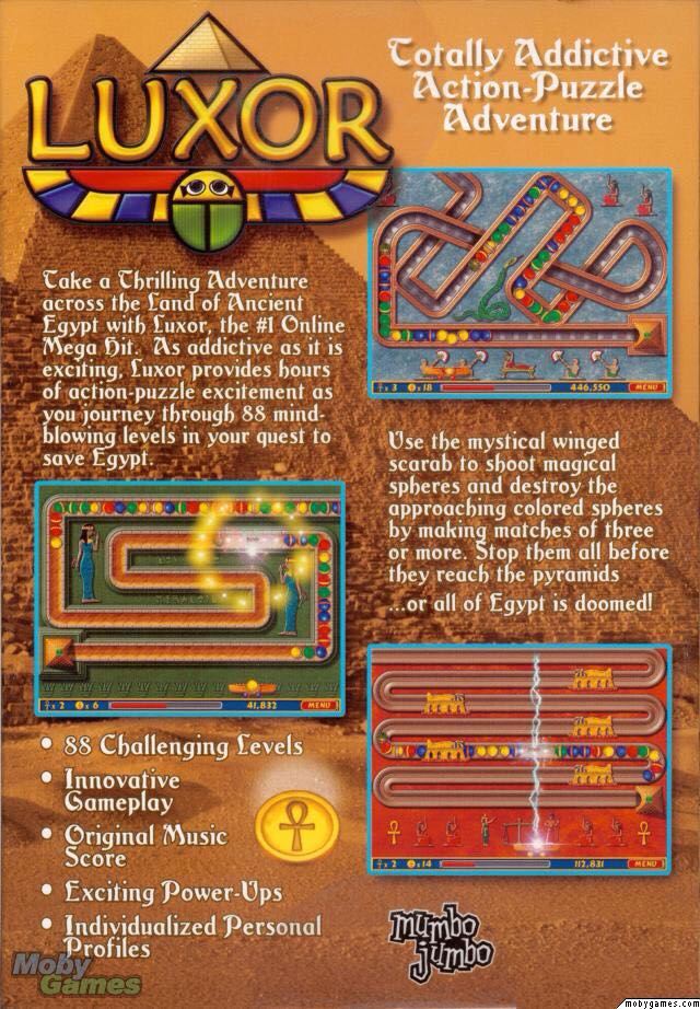 Luxor - PC (Mumbo Jumbo) video game collectible [Barcode 884095102746] - Main Image 2