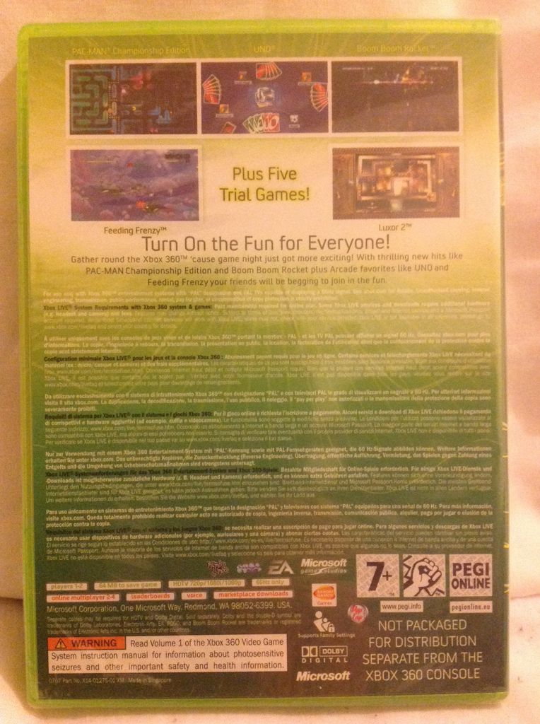 Xbox Live Arcade Compilation Disc - Microsoft Xbox 360 (Microsoft Game Studios - 2) video game collectible - Main Image 2