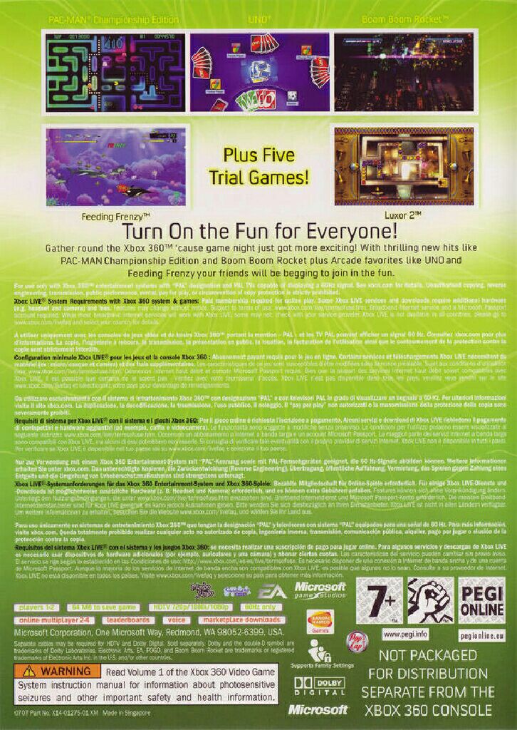 Xbox Live Arcade Compilation Disc - Microsoft Xbox 360 video game collectible - Main Image 2