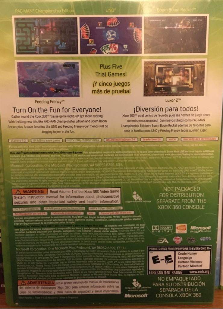 Xbox Live Arcade Compilation Disc - Microsoft Xbox 360 video game collectible - Main Image 2