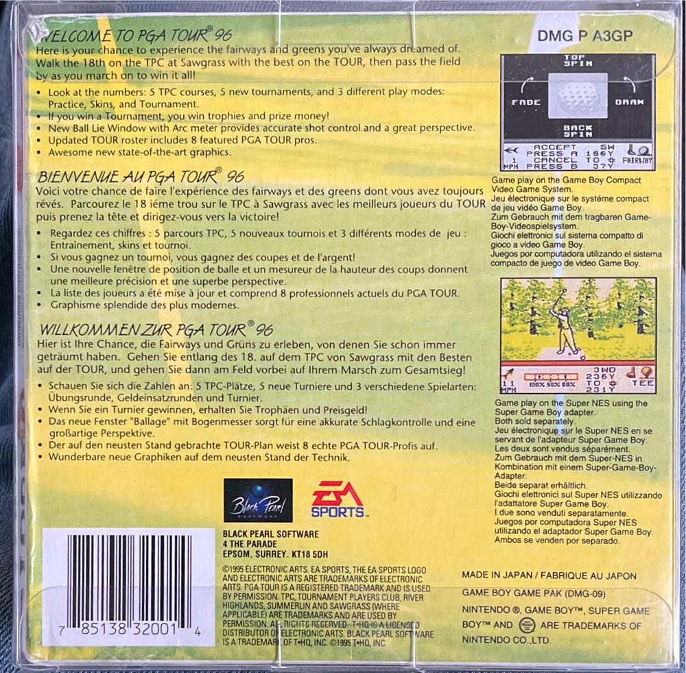 PGA Tour 96 - Nintendo Game Boy video game collectible [Barcode 785138320014] - Main Image 2