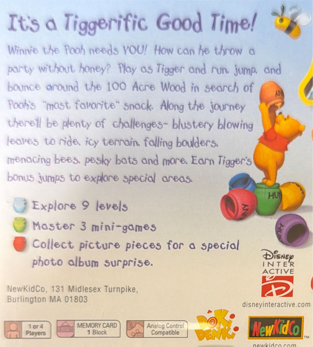 Tigger’s Honey Hunt - Sony PlayStation (Disney Interactive - 1-2) video game collectible [Barcode 661204610022] - Main Image 4