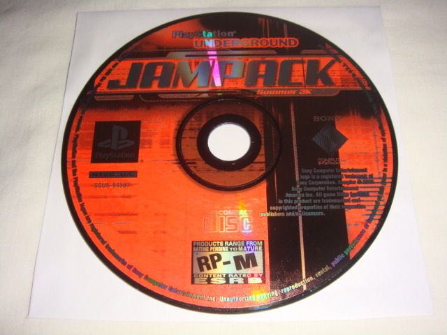 Playstation Underground Jampack Summer 2K - Sony PlayStation (Sony Computer Entertainment America - 1) video game collectible [Barcode 711719458722] - Main Image 2