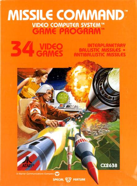 Missile Command - Atari 2600 (Atari Inc. - 2) video game collectible - Main Image 1