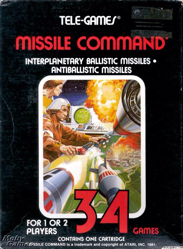 Missile Command - Atari 2600 (Sears Tele-Games) video game collectible - Main Image 1