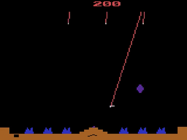 Missile Command - Atari 2600 (Atari - 1-2) video game collectible - Main Image 4