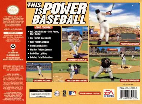 Triple Play Baseball 2000 - Nintendo 64 (N64) (EA Sports  - 1-4) video game collectible - Main Image 2
