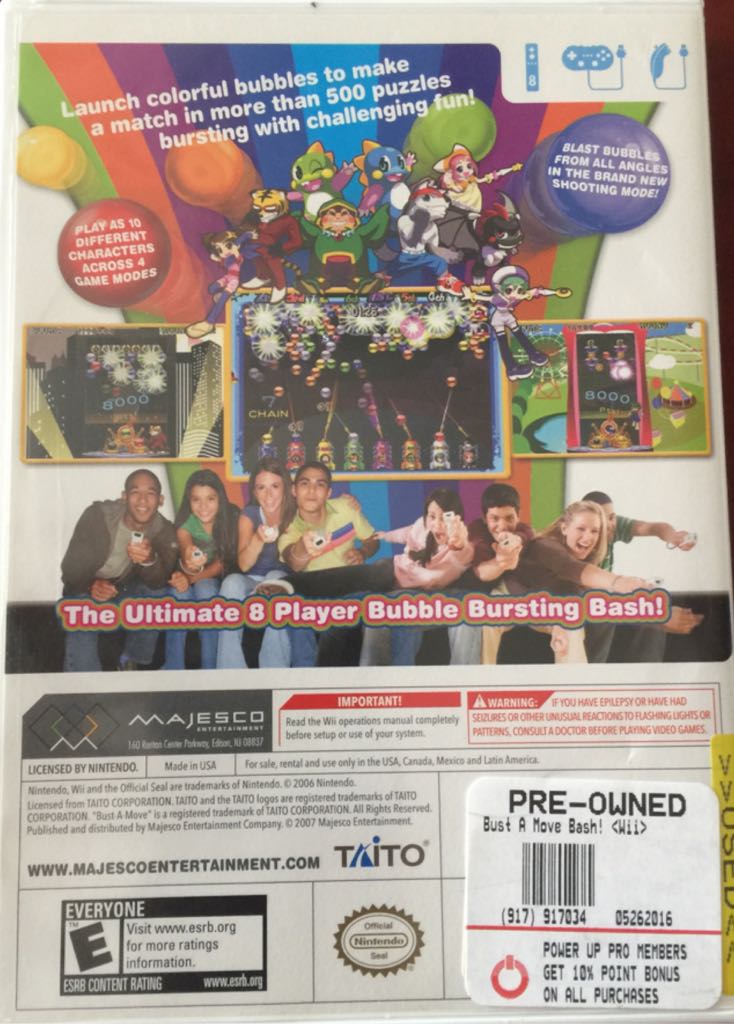 Bust-A-Move Bash! - Nintendo Wii video game collectible - Main Image 2