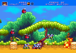 Gunstar Heroes - Sega Mega Drive (Sega - 1-2) video game collectible [Barcode 4974365610777] - Main Image 3
